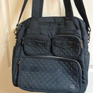 Lug-Puddle Jumper Tote-Brushed Indigo- EUC